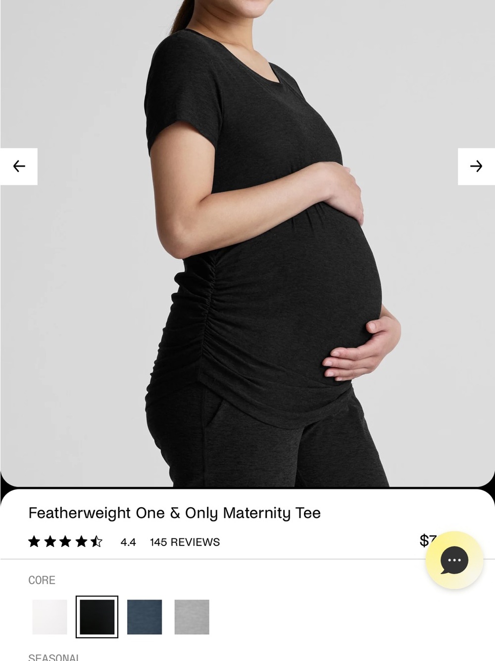 beyond yoga Featherweight One & Only Maternity Tee